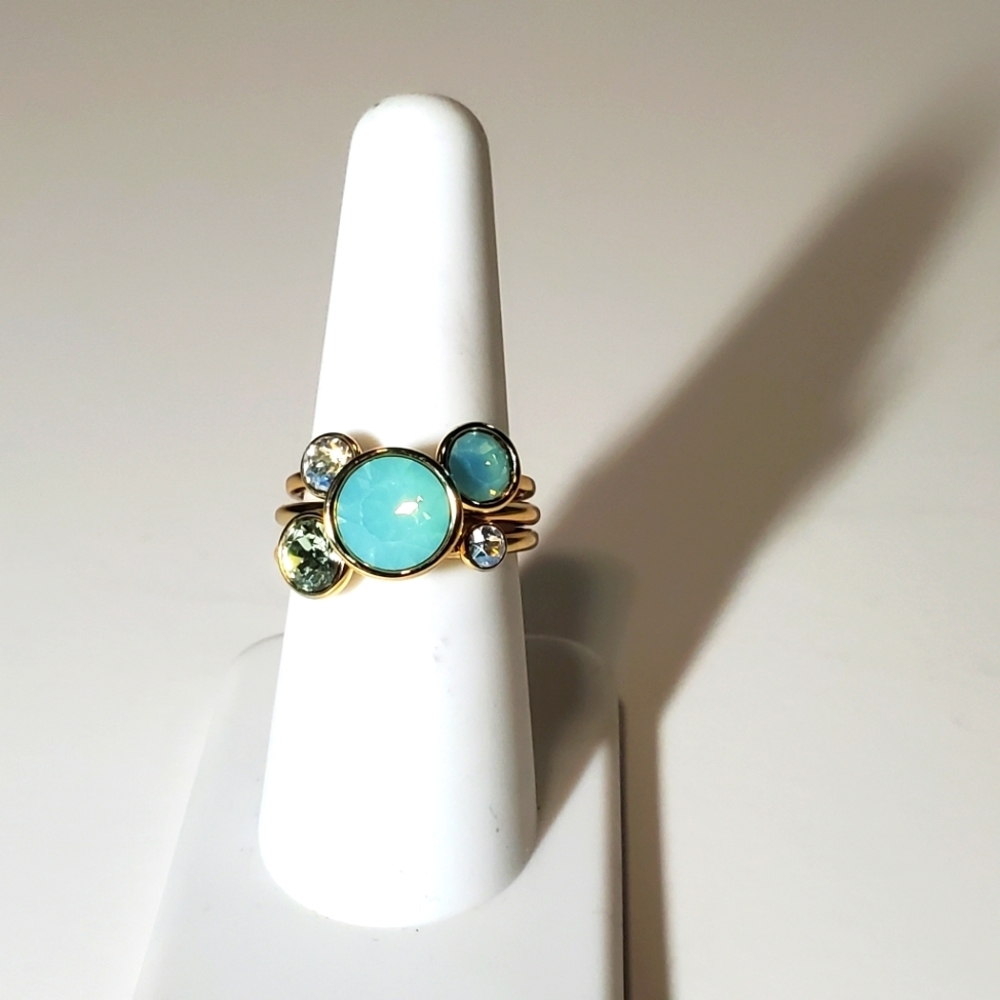 COPY - Ted Baker London Jackie Swarovski Crystal Stacking Rings